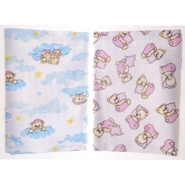 BabyBruin mintás Tetra pamut kifogó fürdőlepedő 90 × 140 cm 