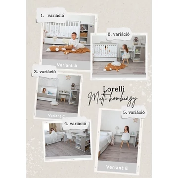 Lorelli Multifunkciós kombi ágy 190x72