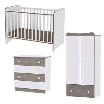 Lorelli Sweet Dream kiságy + Komód + Exclusive szekrény