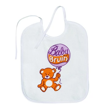 Babybruin Kétoldalú Frottier-vízhatlan előke partedli