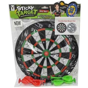 Tapadókorongos darts készlet 28 cm kétoldalú táblával