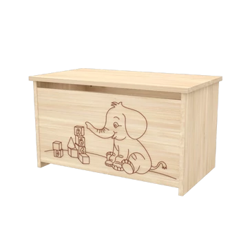 Timba elefántos masszív játéktároló láda