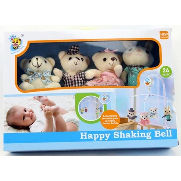 Plüss forgó zenélő kedvenc állatkákkal + 26 dallammal