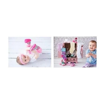 Új Bébi-Gyermek gumitalpú zoknicipő 21-23