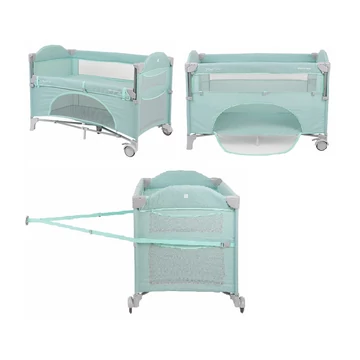 Kikkaboo kétszintes - szülői ágyhoz rögzíthető utazóágy kibújónyílással