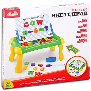 Magic Toys Mágneses és rajzoló tanuló rajzasztal szett
