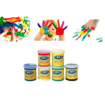 Lemosható ujjfesték 6db-os nagy készlet - kisebbeknek is