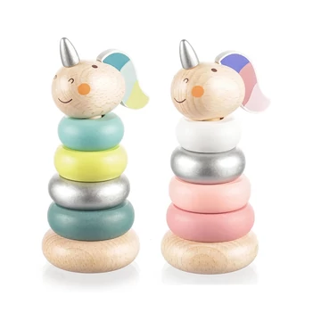 Zopa fa játék gyűrűtorony Unikornis