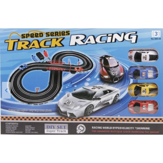 Track Racing elektromos autópálya - 280 cm