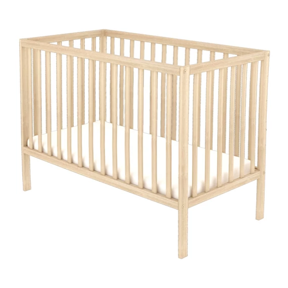 Timba masszív bükkfa kiságy 60x120